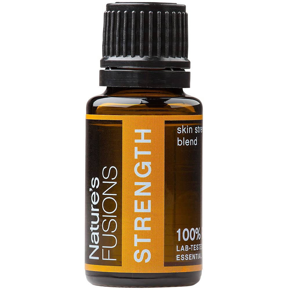 Naturens Fusions Styrka, 100% ren och naturlig Essential Oil Blend för Aromaterapi och aktuell användning, .5 Fl Oz (Pack av 1) (15 ml)