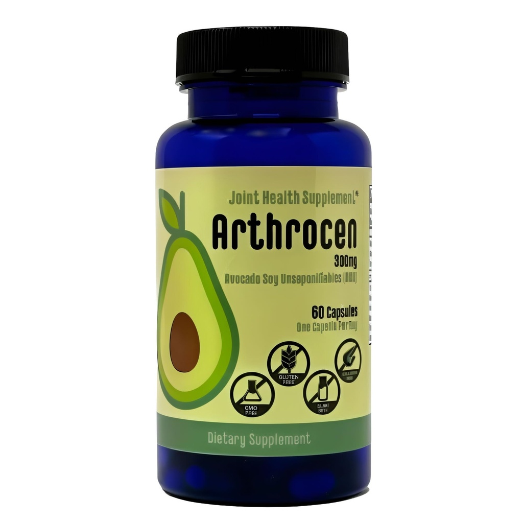 Joint Health Supplement, 300Mg Avocado Soy Unsaponifiable, Non-GMO, Dairy Free, Gluten Free & Shellfish Free, 60 Day Supply, One Capsule Per Day (2 månader)