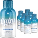 Calm & Easy - Natural Stress Relief Shot, KSM-66 Ashwagandha, Suntheanine L Theanine, Calming Adaptogen Drink, Relaxation, Focus och Mood | 2 oz Liquid Bottle (6 Pack)