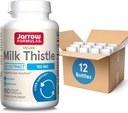 Jaarrow Formula Milk ohdake 150 mg - Antioksidantti tukee immuunivastetta, maksan toiminta & Glutationi - jopa 100 tarjoilua (kasviskapselit), pakkaus 12