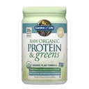 Elämänpuutarha Raw Organic Protein & Greens Lightly Sweet, Vegan Protein Powder for Women and Men, Plant and Pea Protein, Greens, Probiootit, Gluteeniton Low Carb Shake Made without Dairy 20 Servings