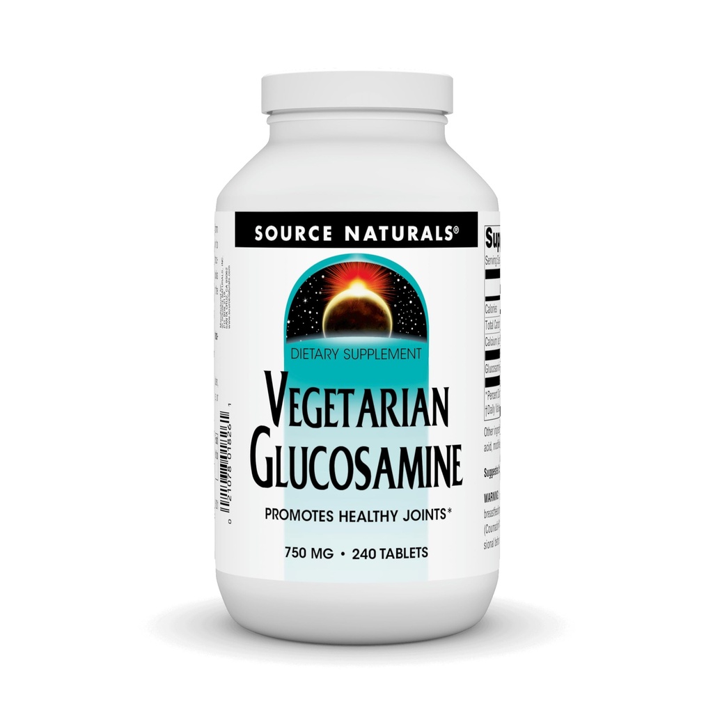 Source Naturals Kasvisruoka Glukosamiini, edistää terveellisiä niveliä* 750 mg tabletti - 240