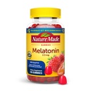 Luonto Made Melatoniini Gummies 2,5 mg, 100% huumeeton uniapu aikuisille, melatoniinin täydentää 130 kreivi, 130 päivän tarjonta