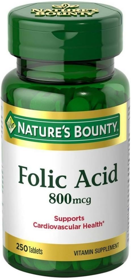Folsyra 800 mcg tabletter Maximal styrka, 2 flaskor (250 greve)