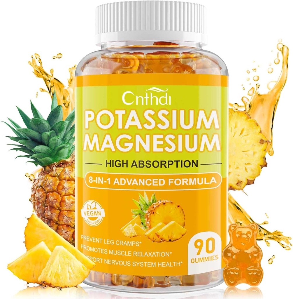 Magnesium Glycinate Gummies 500mg | Relaxation Calm Magnesium Gummies | Sugar-Free | Icke-GMO | Glutenfri | Veganvänligt för vuxna och barn