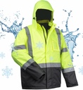 työkalut 100% vedenpitävät turvatakit miehille, Hei Vis Heijastavat työtakit, Raining Raincoats kylmälle säälle