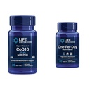 Life Extension Super Ubiquinol CoQ10, jossa on PQQ, CoQ10, PQQ, shilajit, Heart Health & One-Per-Day Multivitamiinia.