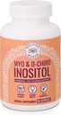 Myo- Inositol & D- Chiro Inositol Supplement Bottle (60 kapselia) 40: 1 Ratio Kapseli munasarjatuki Myo- Inositol 1000 mg & D- Chiro 25 mg Inositol Capsules w/ Caronositol - Daily Inositol for Women