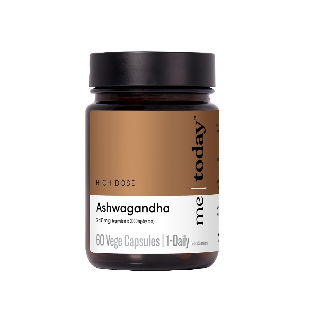 me tänään Ashwagandha täydentää kapseleita 3000 mg -High Strength Adaptogen täydentää stressin lievitystä, mielen selvyyttä & Focus ...