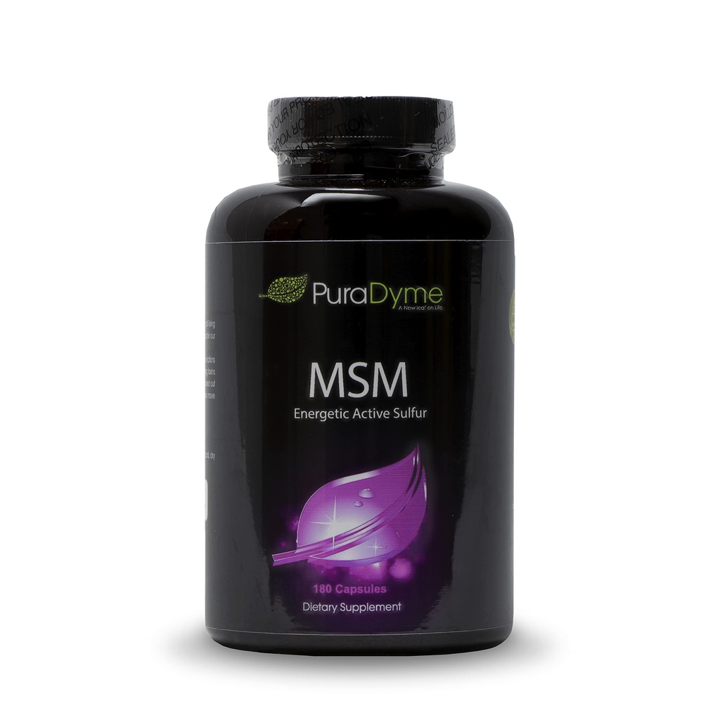 PuraDyme MSM Cofactor Koko ruoka Blend 180 vegan kapselit
