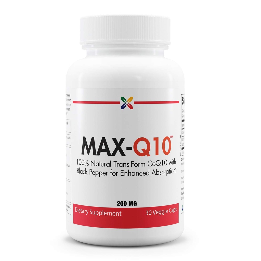 Lopeta ikääntyminen Nyt MAX-Q10 Coenzyme Muotoiltu Kaneka Q10 ja tehostettu BioPerine Black Pepper Extract korkean imeytymisen, Heart Health, energian tuotanto 200 mg kapselit