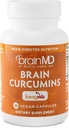 BRAINMD Brain Curcumins - 30 Vegan Capsules - med Longvida Curcumin - Gluten Free - 30 portioner
