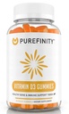 PUREFINITY-vitamiini D3 5000 iu Gummies ... Päivittäinen D-vitamiini täydentää luun terveyttä, immuuni terveyttä, ja nivelten lihasten tuki aikuisille ja lapsille... Gluteeniton, ei-GMO 60 kasvis Gummies