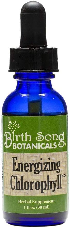 Syntymälaulu Kasvitieteet Energizing klorofylli Tincture, Super voiöljy neste klorofylli drops, kasviperäisen energian tuki täydentää ja sisäinen deodorizer, Mint Flavor 1oz pullo