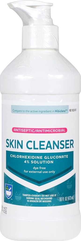 Rite Aid Antiseptinen ihonpuhdistusaine, klooriheksidiiniglukonaatti - 16 oz ... Antiseptinen antimikrobinen pesu ... Antibakteerinen saippua... Haavanhoitotuotteet