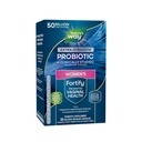 Nature's Way Fortify Extra Strength Women's Probiotic 50 Billion CFU, Potent Multi-Strain Probiotic för Digestive, Vaginal och Immune Support*, Once-Daily Capsule, 30 kapslar