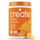 Luo Creatiini Monohydraatti Gummies miesten ja naisten, Boost Focus, Strength, ja Endurance, Anti-Melting Formula, Vegan, Gluteeniton, ei-GMO, 1,5 g Creatiini per Gummy (Orange, 90 t)