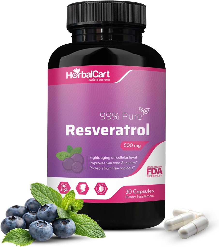 Puhdasta Resveratrolia 500 mg