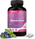 Rent Resveratrol 500mg - Antioxidant, hälsosam åldrande och hjärthälsostöd