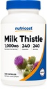 Nutricost Milk Thistle Extract 240 kapselia 240 tarjoilua per pullo - Vegaani, GMO-vapaa ja gluteeniton