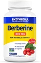 Enzymedica Berberine 800 mg - Vegan kapslar för metaboliskt stöd - från hållbart källad barberry - icke-GMO, glutenfri, inga filler eller excipienter - 60 kapslar