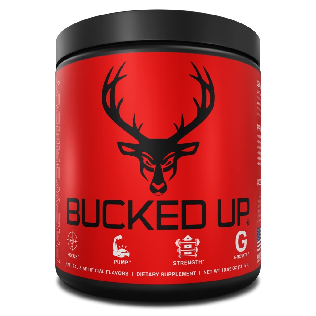 Bucked Up Pre workout 6 Grams Citrulline, 2 Grams Beta Alanine, ja 3 Muut rekisteröidyt tuotemerkit (Grape)