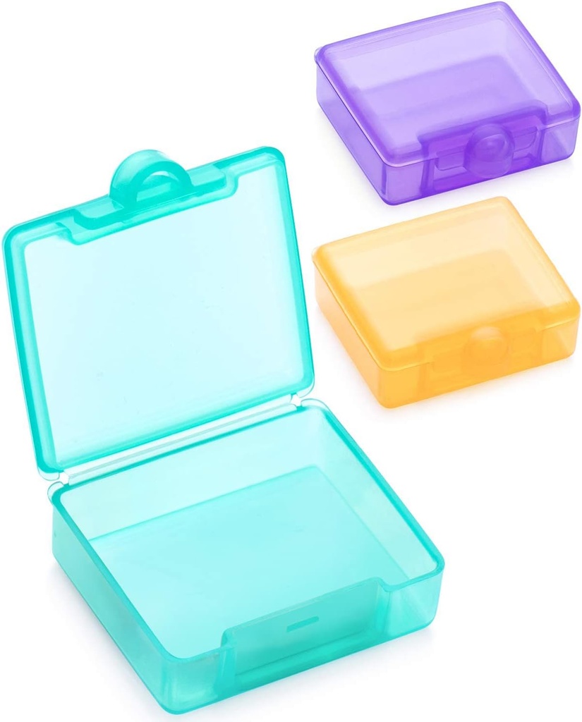 Sukuos Small Pill Box 3 st, Cute Travel Pill Case Daily Pill Organizer Portable för Pocket Purse för vitamin Fish Oil Supplements, lätt att rengöra