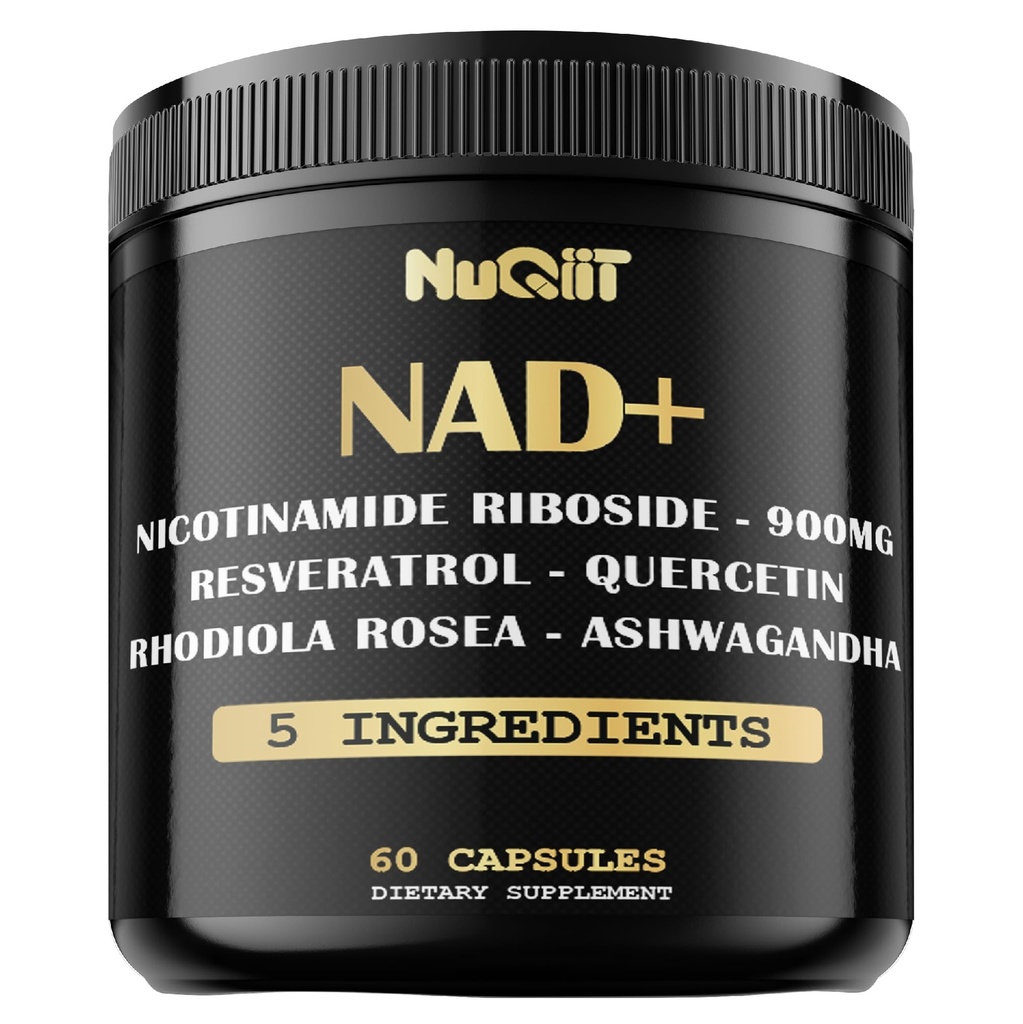 NAD+ Nikotinamidi Ribosidi, Resveratrol, Quercetin, Turmeric, Rhodiola Rosea - 60