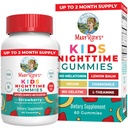 MaryRuth Organics Kids Nighttime Gummies | Sugar Free | NO Melatonin med L Theanine, Lemon Balm, Chamomile, Vitamin B6 | Avslappningsstöd för barn 2 + | Vegan | Non-GMO | Gluten Free | 60 greve