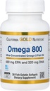Kalifornien Gold Nutrition Omega 800 Ultra-Concentrated Omega-3 Fish Oil, kd-pur® Triglyceride Form, 30 Fish Gelatin Softgels (1 000 mg per Softgel)