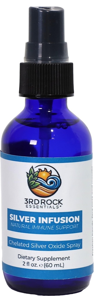 3rd Rock Essentials Hopea infuusio 150 PPM kelated Silver Oxide Spray Ravintolisä ...