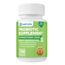 WELMATE Bifidobacterium - Probiootti täydentää - Tukee Gut Health - Immuunituki - Ruoansulatuselimistö - Gluteeniton - Vegaani - Miehet & naiset Probiootti - Value Koko - 200