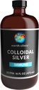 Earth Clinic ® Kolloidinen Silver 20 PPM, 16oz (473mL), Suuri Amber lasipullo - Immuunituki