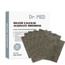 Tohtori Med Silver Calcium Alginate Haava pukeutuminen 4'x4' Patchs, 10 Individual Pack High Absorbency Ag Alginate Haava Bandage, Non-adhesive, kivuton poisto Sängyn, Ulkers, ihon hiertymät