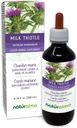 Naturalma Milk Thistle (Silybum marianum) Hedelmät ja yrtit Alkoholiton Tincture - 6,76 fl oz Liquid Extract in Drops - Herbal Supplement - Vegan