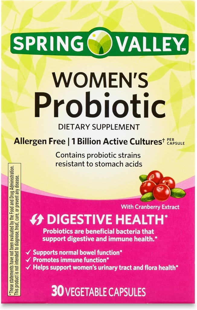 Naisten probiootti täydentää Prebiootti Inulin & Cranberry 
