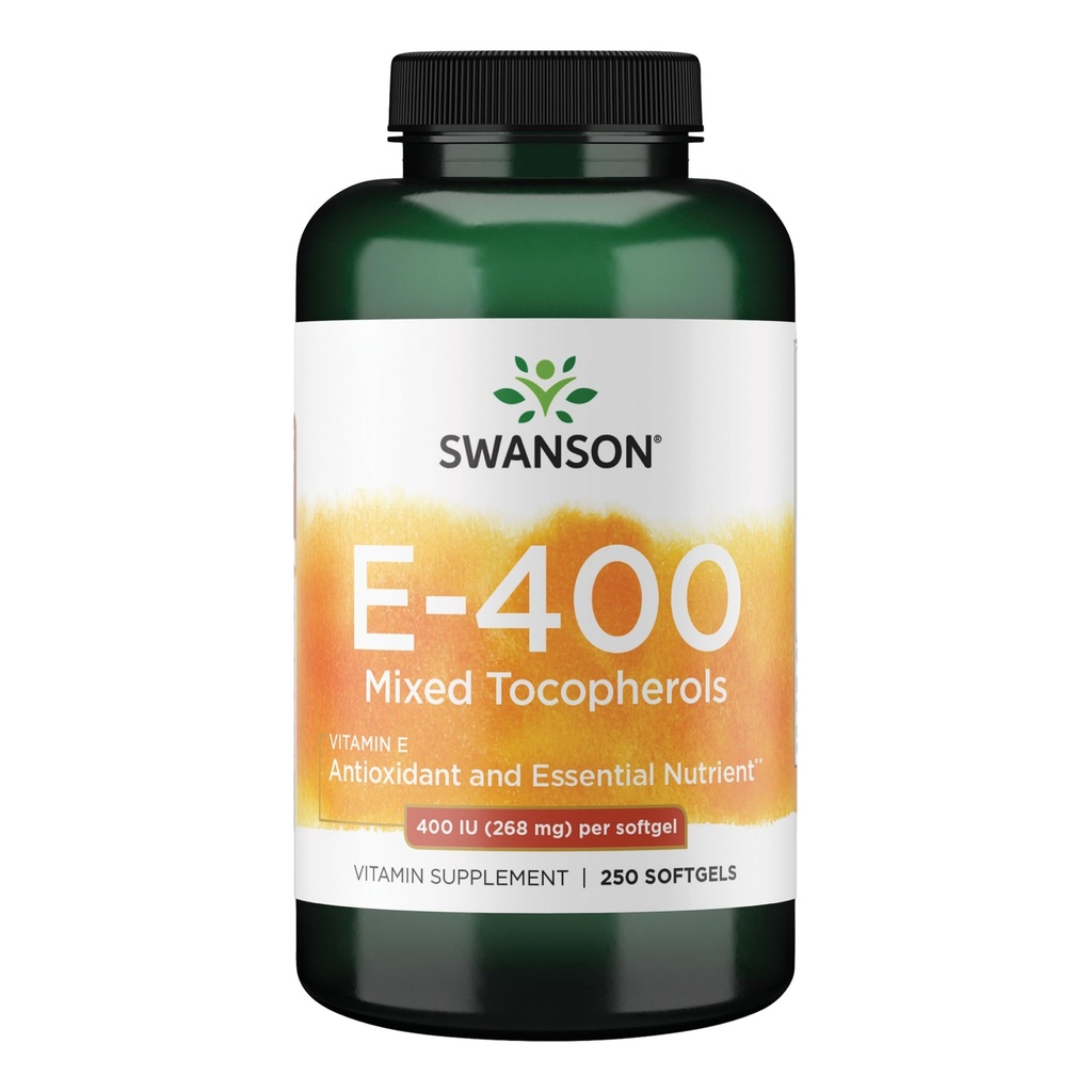 Swanson Vitamin E Mixed Tocopherols 400 Iu (268 Milligram) 250 Sgels