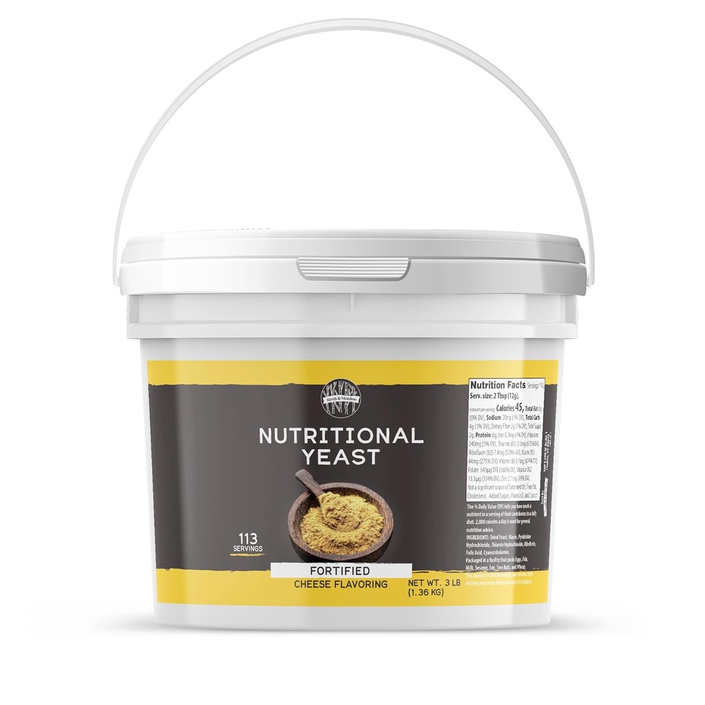 Koivu ja meadow 1 Gallon ravitsemuksellisia hiivahiutaleita, popcornia, namia