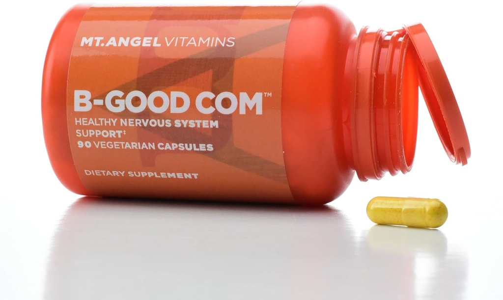 Mt. Enkelivitamiinit - B-Good Com (Vitamin B Complex), Terve Hermosto tuki (60 kasvissyöjä kapselit)