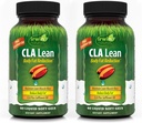 Irwin Naturals CLA Lean Body Fat Reduction - auttaa vähentämään kehon rasvaa ja lisätä lihasten sävy - 80 Liquid Soft-Gels (Pack of 2)