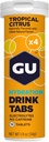 GU Energy Hydration Elektrolyyttijuomatabletit, 4-Count(48 Servings), Tropical Citrus