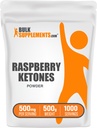 BulkSuplements.com Vadelma Ketones Powder - Vadelma Ketones täydentää, antioksidantti lähde - energiatukea, Gluteeniton, 500mg per tarjoilu, 500g (1,1 lbs) (Pakkaus 1)