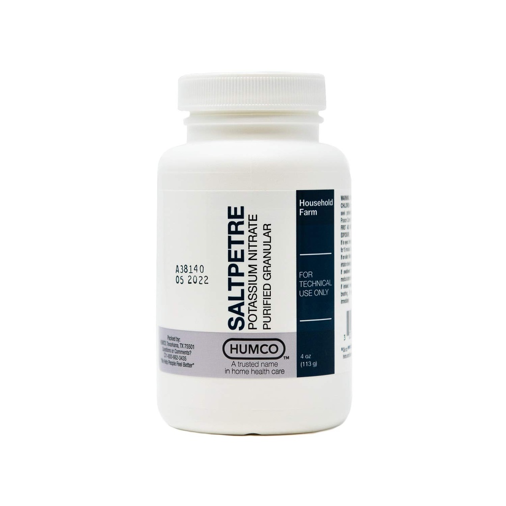 Saltpetre Kaliumnitraatti, FCC, 4 oz.