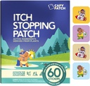 CAPY Bug Bite Citch Relief Patchs for Kids - 60 Count, Travel & Camping Essentials, Hydrokortisoni Vaihtoehtoinen, Kutistus Relief Stickers for Mosquito & Bug Bites