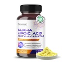 Alpha Lipoic Acid Acetyl-L-Carnitine - Support Bladder Cleanse, Urinary Tract Health - 180-dagars Supply - Tillverkad i USA