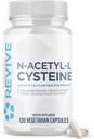 Revive MD NAC Supplement for Men & Women - N-Acetyl Cysteine stöder andnings-, kardiovaskulär och cellulär hälsa - Antioxidant & immunstöd (120 kapslar, 60 portioner)