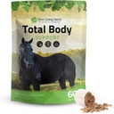 Silver Lining Herbs Total Body Horse Supplements Powder för Mental & Övergripande Hälsa - Främja bättre hud och hälsosam kost för hästar - Natural Herbal Equinity Horse Supplement - 1 lb Bag