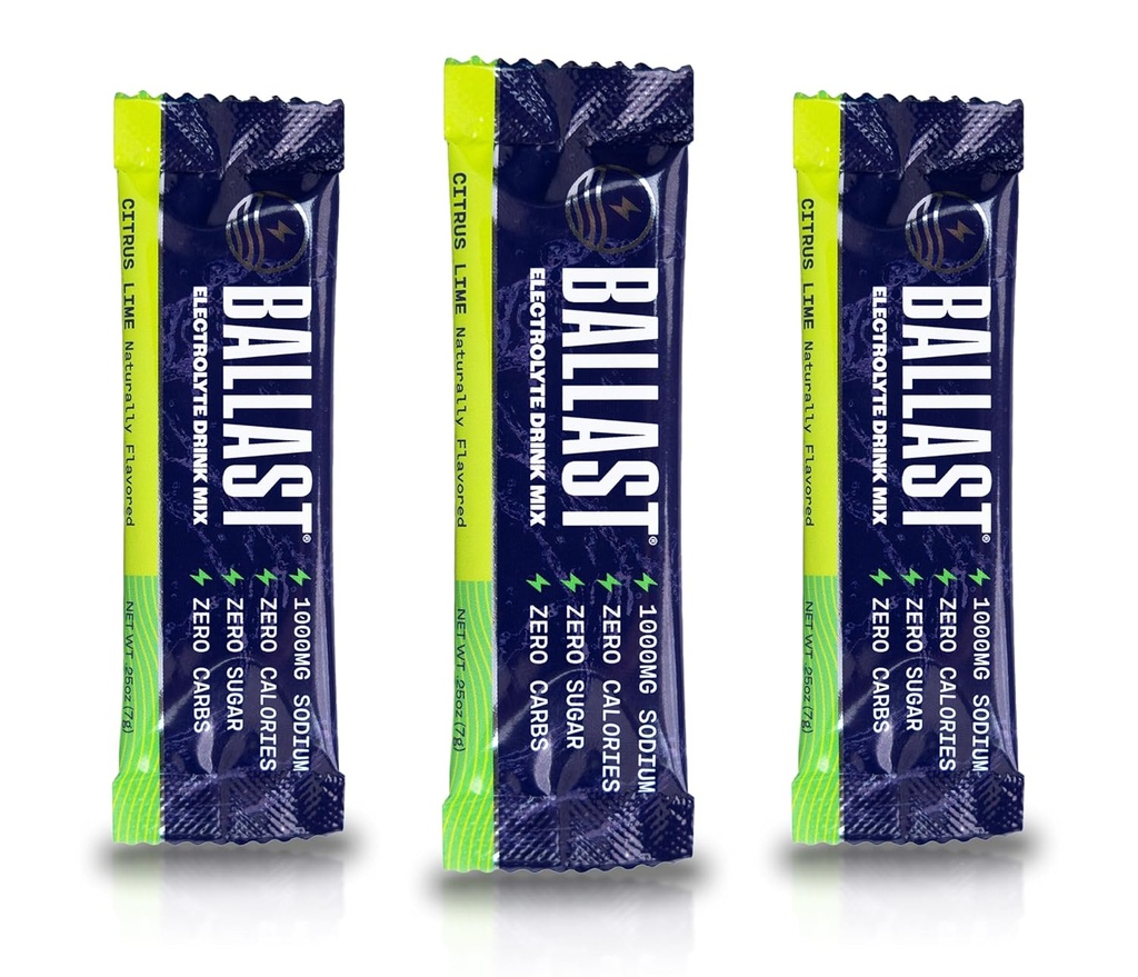 Ballast Zero-Sokeri Elektrolyytit - Citrus Lime - Hydraation Powder Packetit Keto Friendly 