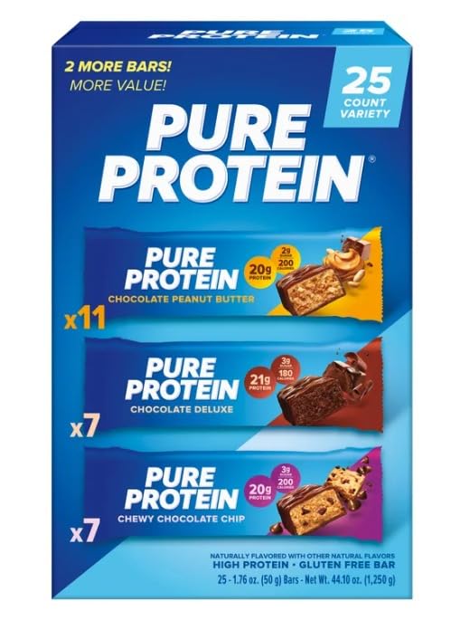 Proteiinipatukat, Variety Pack, 1.76 oz, 23.