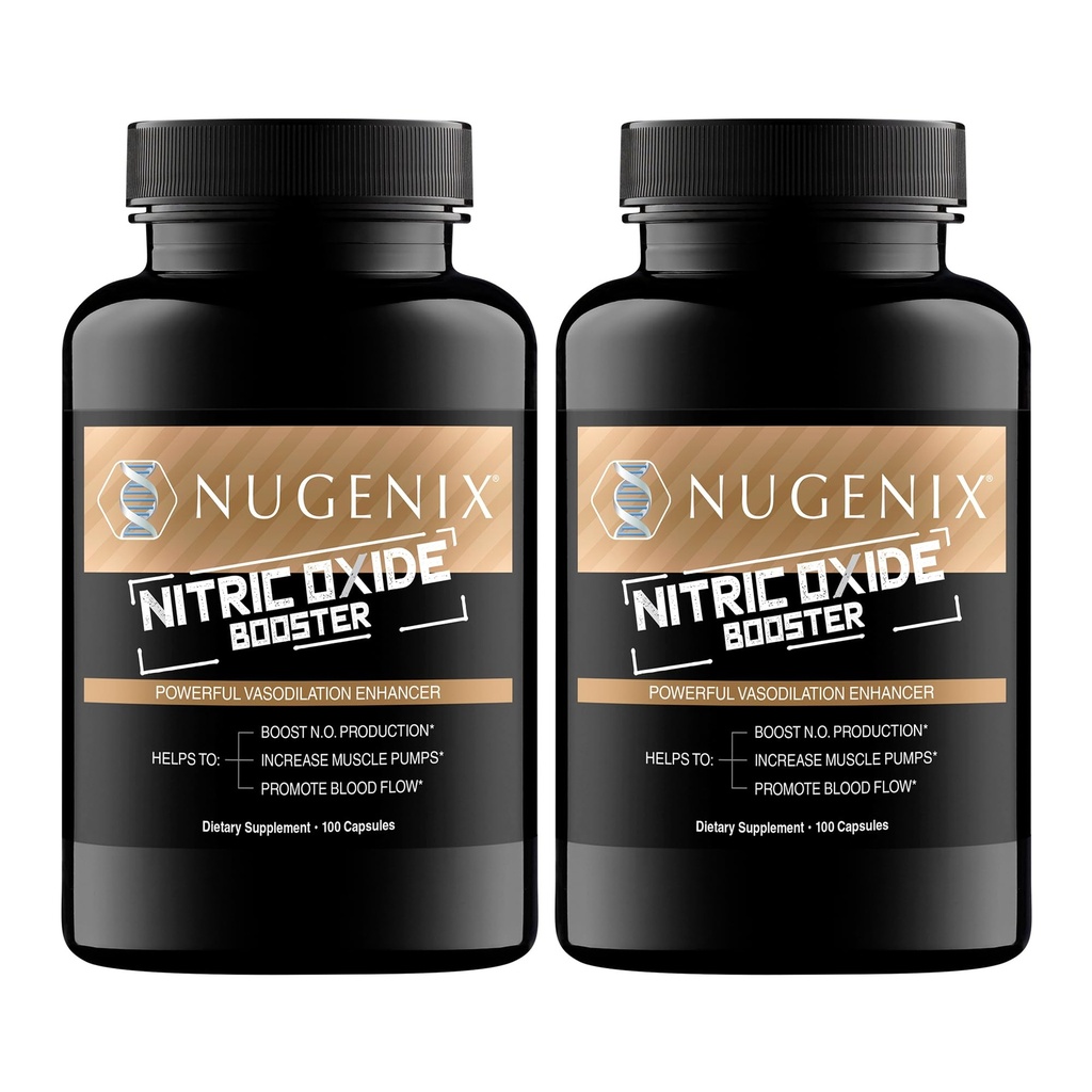 Nugenix Typpioksidi Booster Supplement - Typpioksidin virtaus, L-arginiini, L-sitrulliini, Pine Bark Extract - Vasodilator - 200 Count
